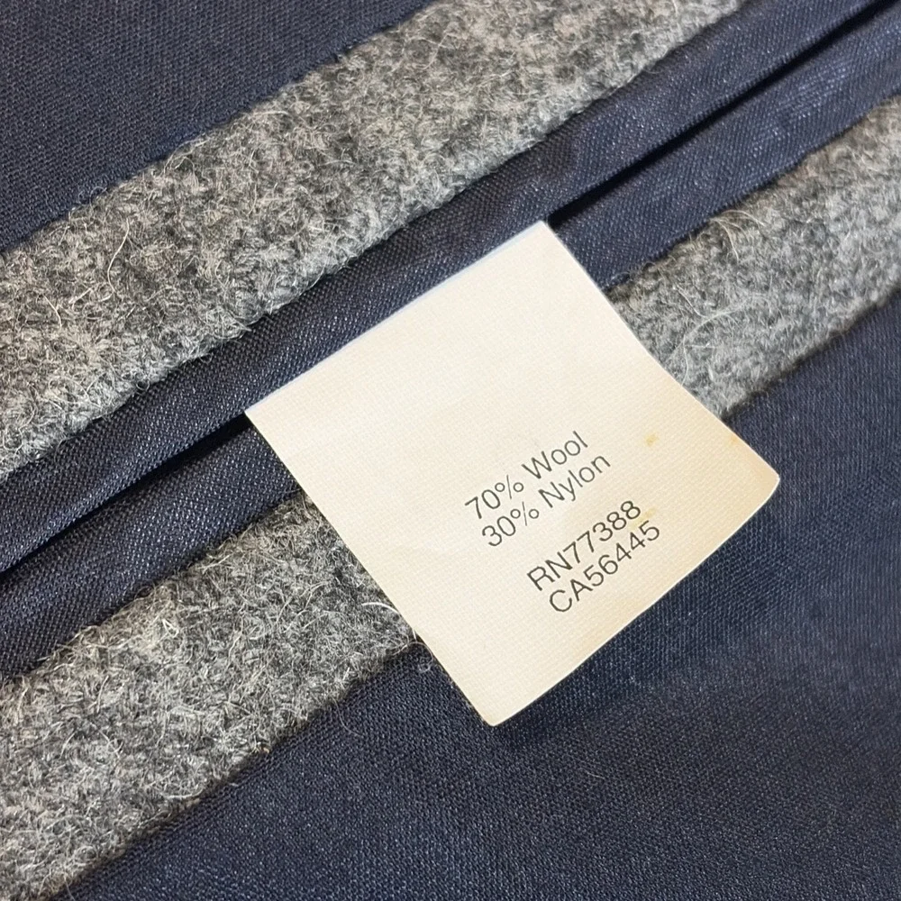 J Crew Factory Thompson Slim Fit Suit Jacket Blazer Mens 42L Gray Wool Tweed
